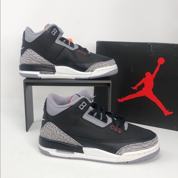 Air Jordan 3 Retro (GS) Youth DM0967-010 Black Cement Sneakers - Size 4Y - Picture 1 of 15